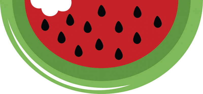 Watermelon Clipart - Watermelon Slice Clip Art (800x373)