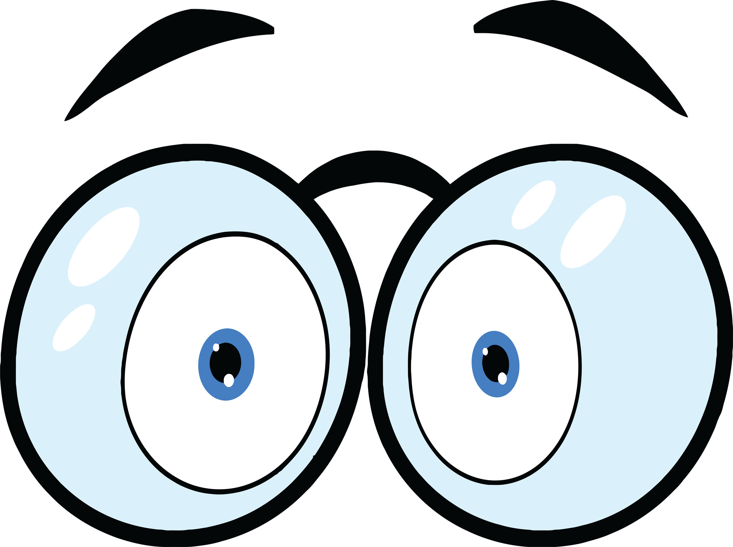 Cartoon Eyes Clipart - Eyes Cartoon (2400x1793)
