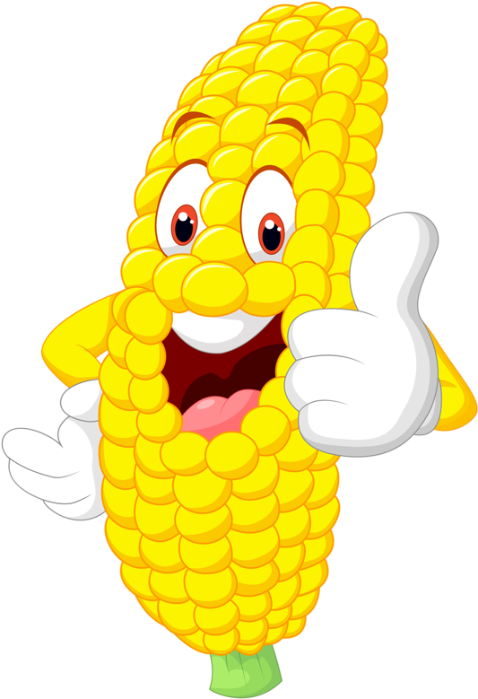 Fruit Clipartfood - Corn Cartoon (542x800)
