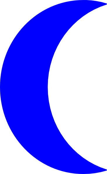 Royal Blue Moon Clip Art At Clker - Blue Moon Clipart (366x595)