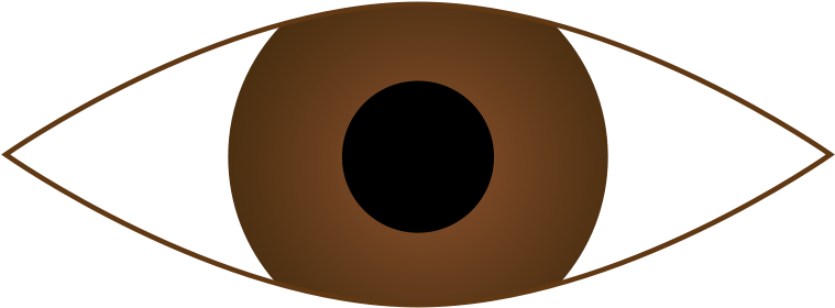 Free Clip Art Eyes - Brown Eye Clipart (2044x750)