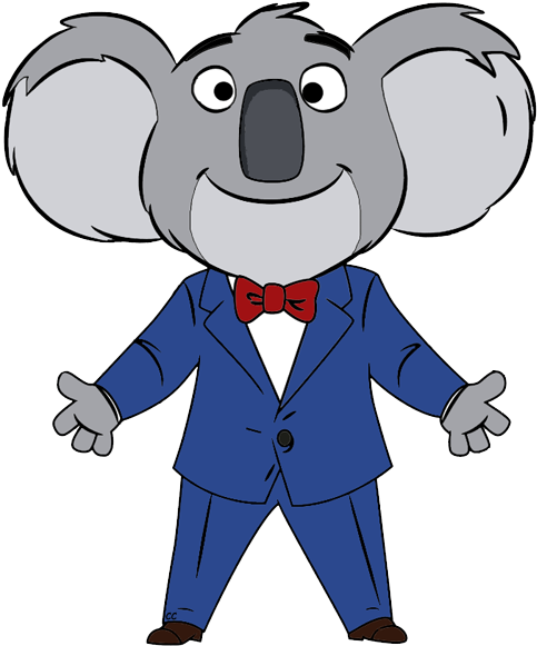 Buster Buster Leaning Back In Chair Buster Moon - Sing Buster Clip Art (488x589)