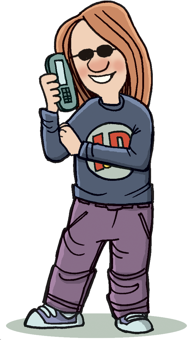 Girl - Talking - On - The - Phone - Clipart - Talking On Cellphone Clipart (720x1200)