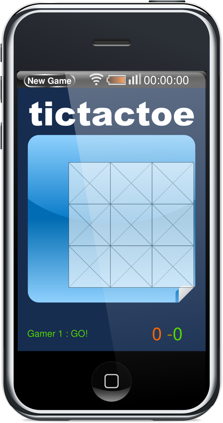 Javascript Phone Tictactoe Game - Portable Network Graphics (958x1468)