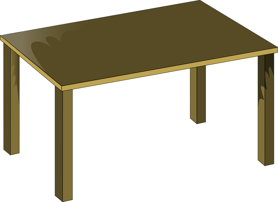 Clipart Info - School Table Clipart (960x697)