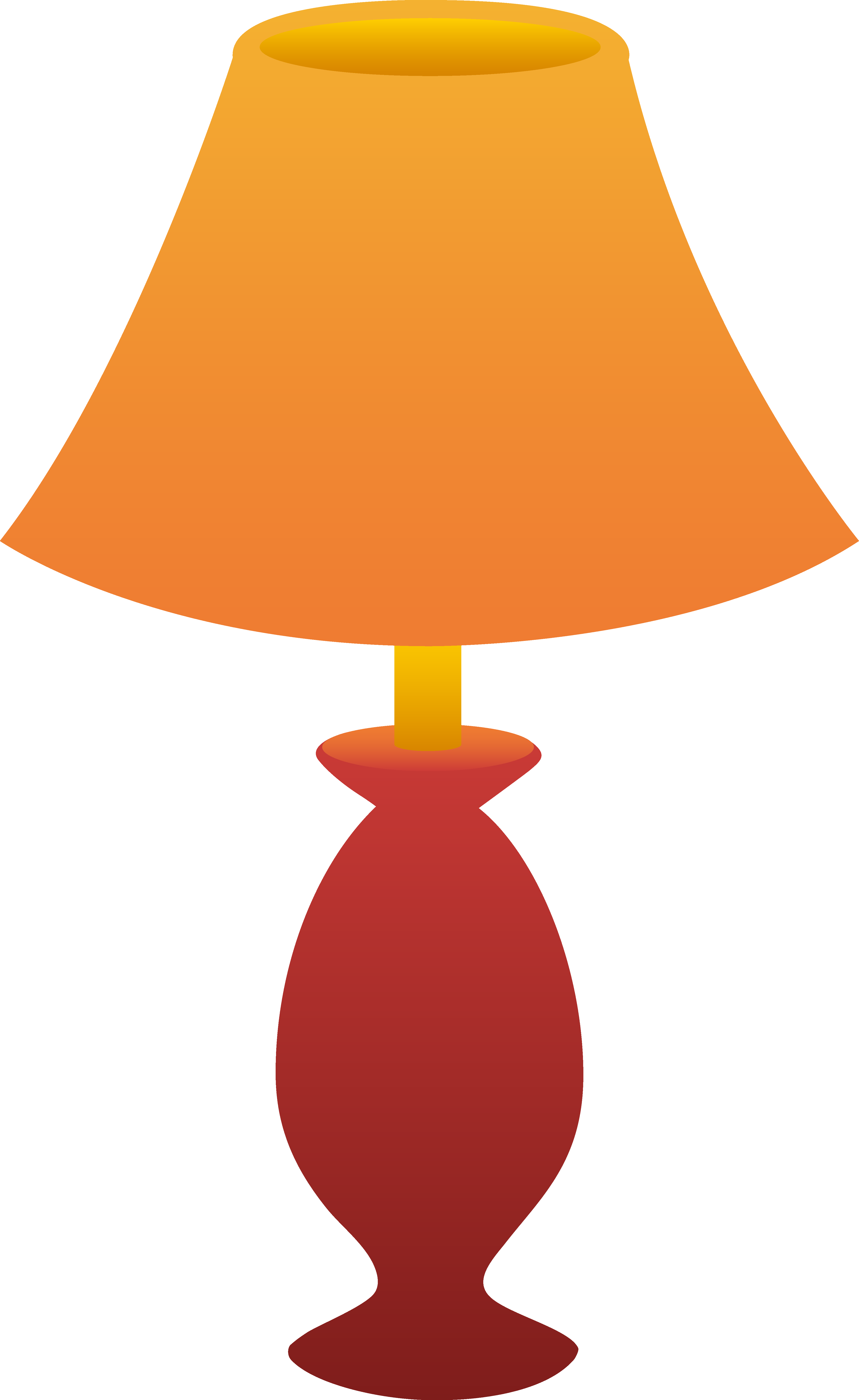 Clipart Of Lamp Red Table Free Clip Art - Lamp Clipart Transparent Background (4145x6752)