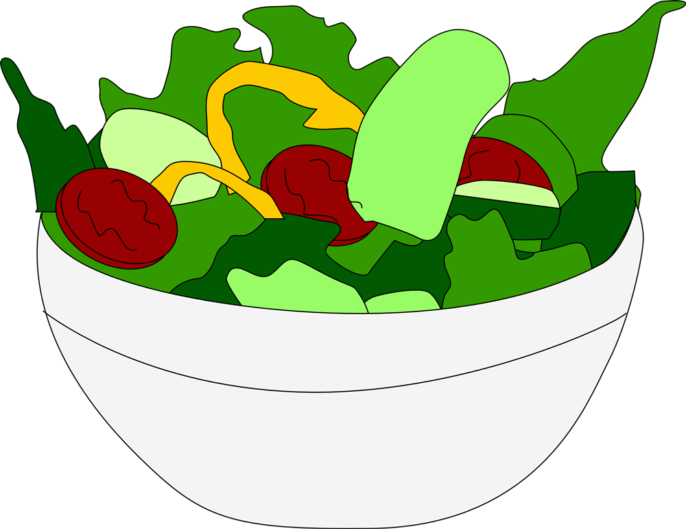 Taco Salad Chef Salad Chicken Salad Fruit Salad Clip - Salad Clipart Transparent Background (1000x771)
