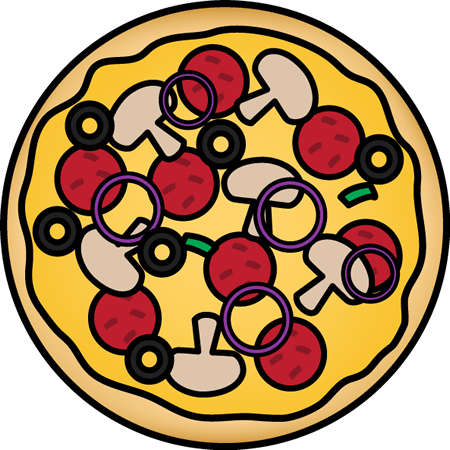 Pizza Clip Art For Teachers Pictures To Pin On Pinsdaddy - Whole Pizza Clipart (728x728)