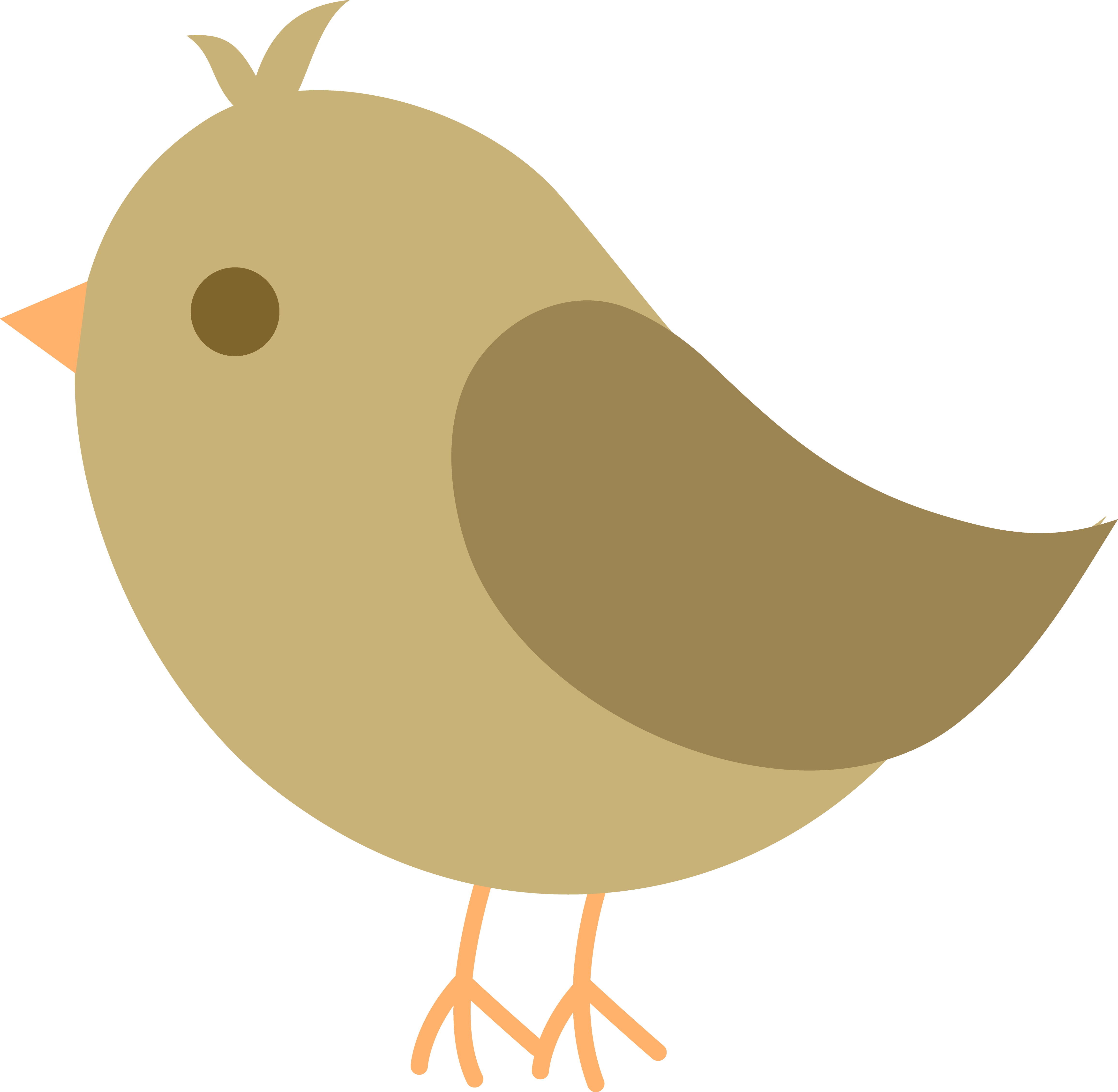 Drawn Sparrow Baby Bird - Baby Shower Pink Png (4621x4511)