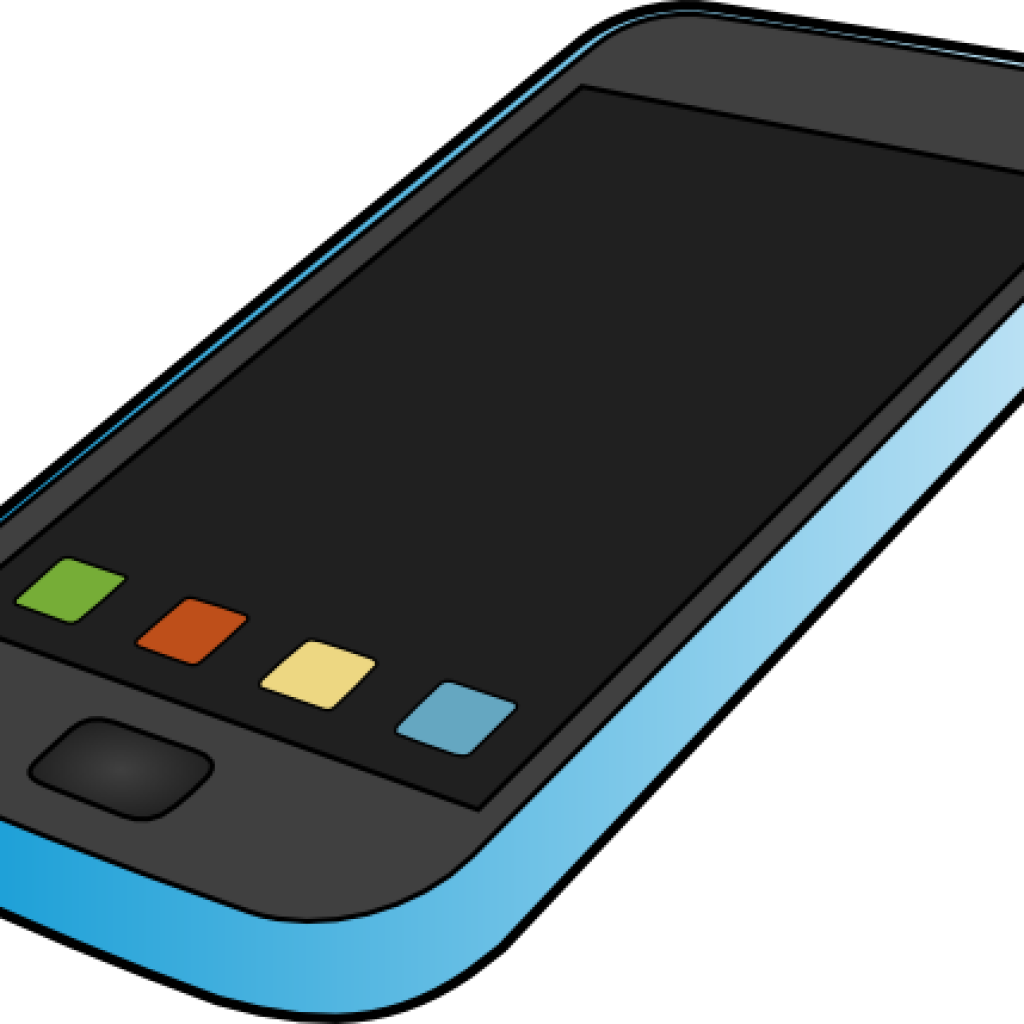 Mobile Phone Clipart Smartphone Clip Art At Clker Vector - Smartphone (1024x1024)