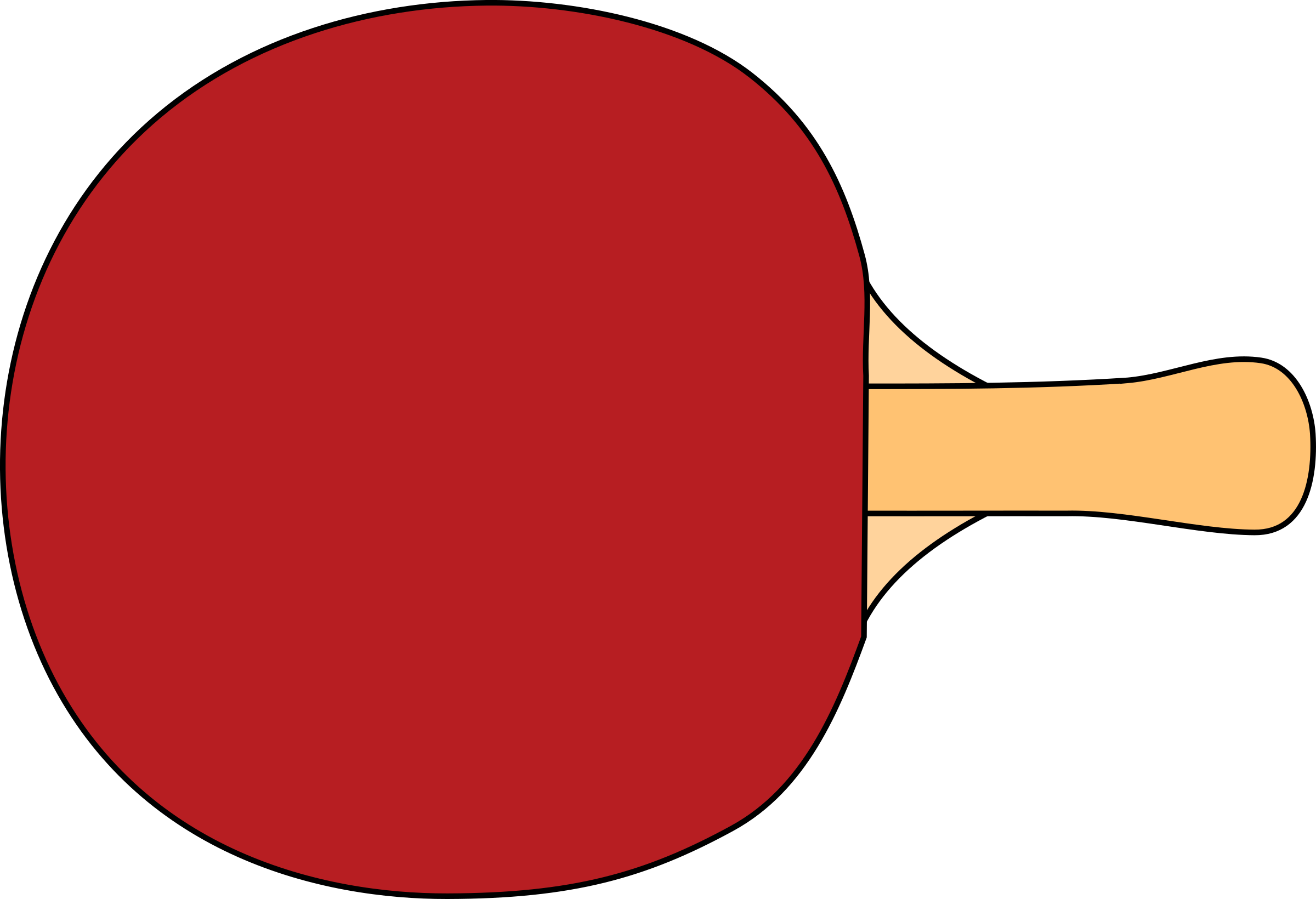 Tennis Racquet - Table Tennis Bat Clipart (2400x1640)