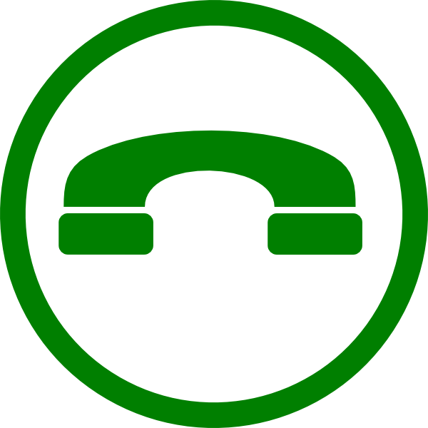 Green Phone Clip Art At Clker - Angel Tube Station (600x600)