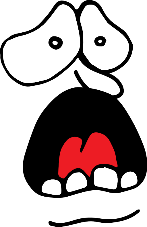 Scream Telephone Cliparts - Screaming Face Clip Art (512x792)