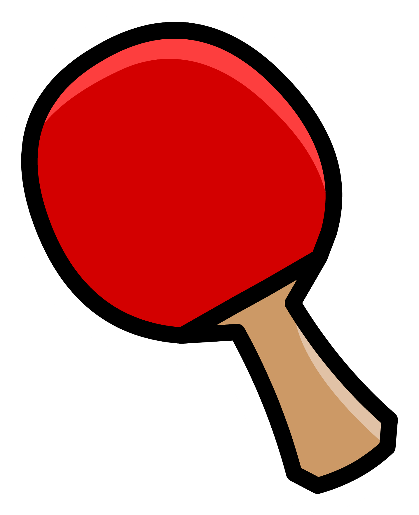 Ping Pong Paddle Pin - Ping Pong Paddle Clip Art (1436x1767)