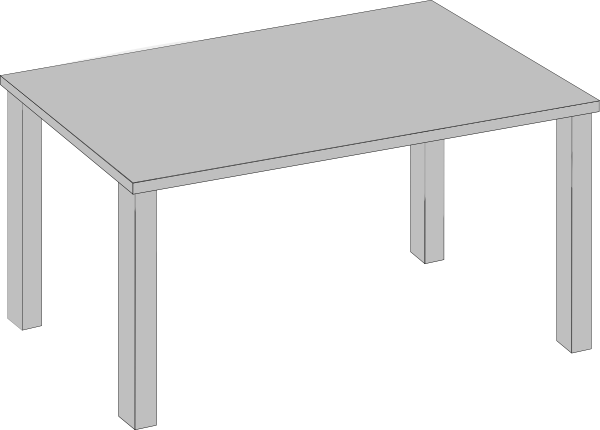 Clear Table Clipart With Table Clip Art At Clker - Table Clip Art (600x430)