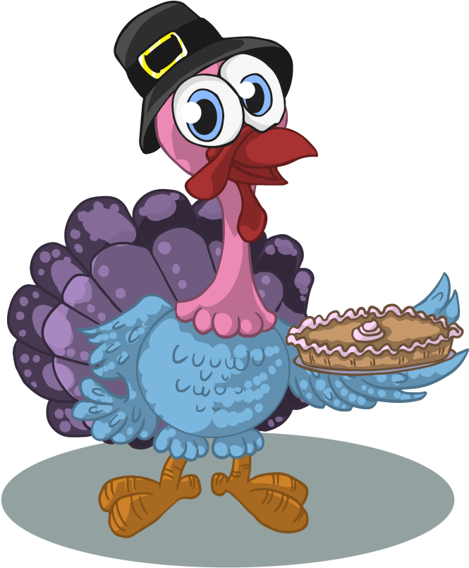 Turkey Clip Art - Thanksgiving Coloring Books For Kids (784x880)