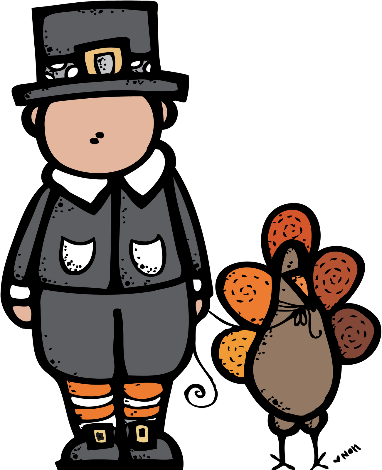 Melonheadz Thanksgiving Clipart - Melonheadz Thanksgiving Clipart (1312x1600)