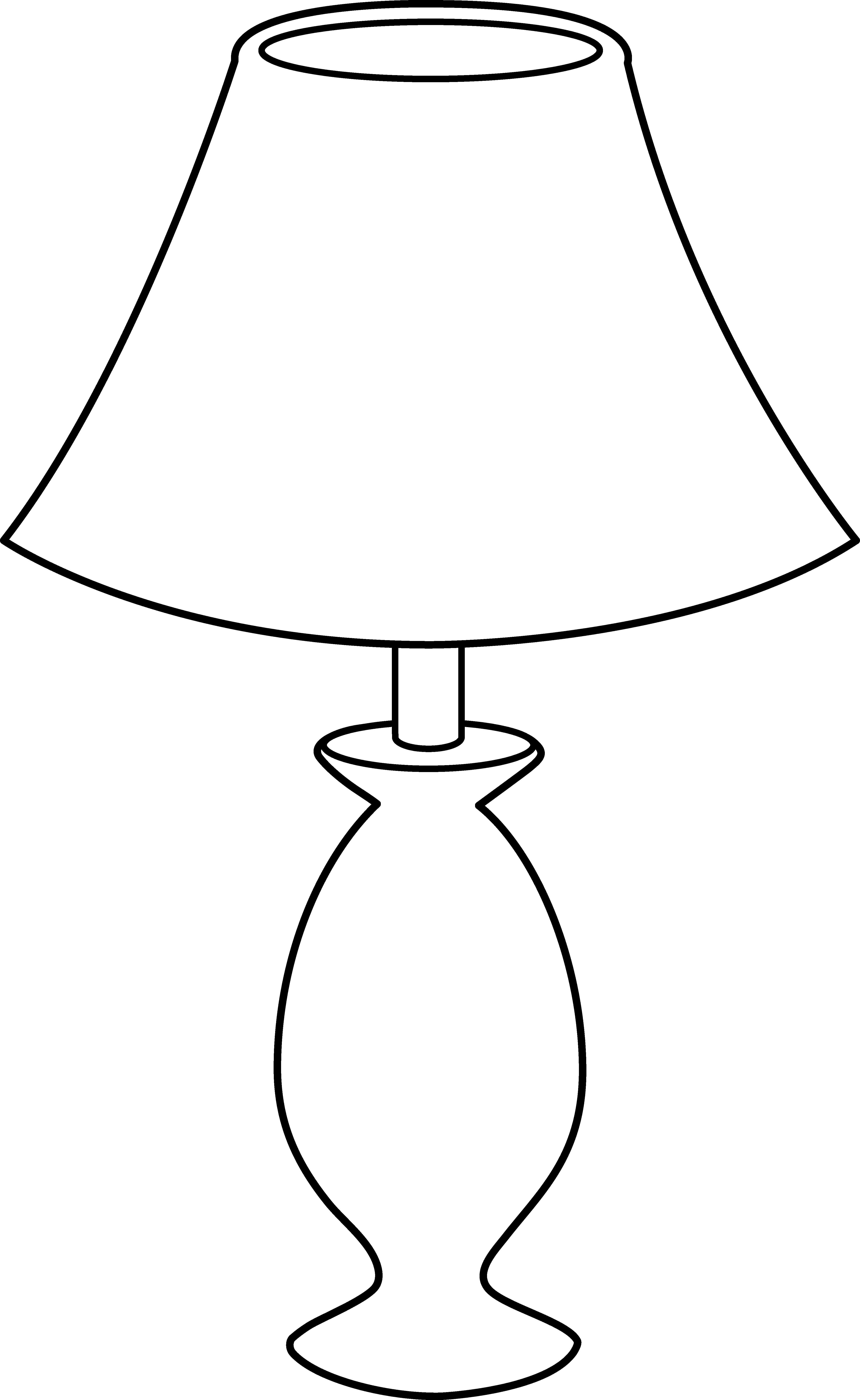 Clipart Info - Table Lamp Design Drawing (4363x7101)