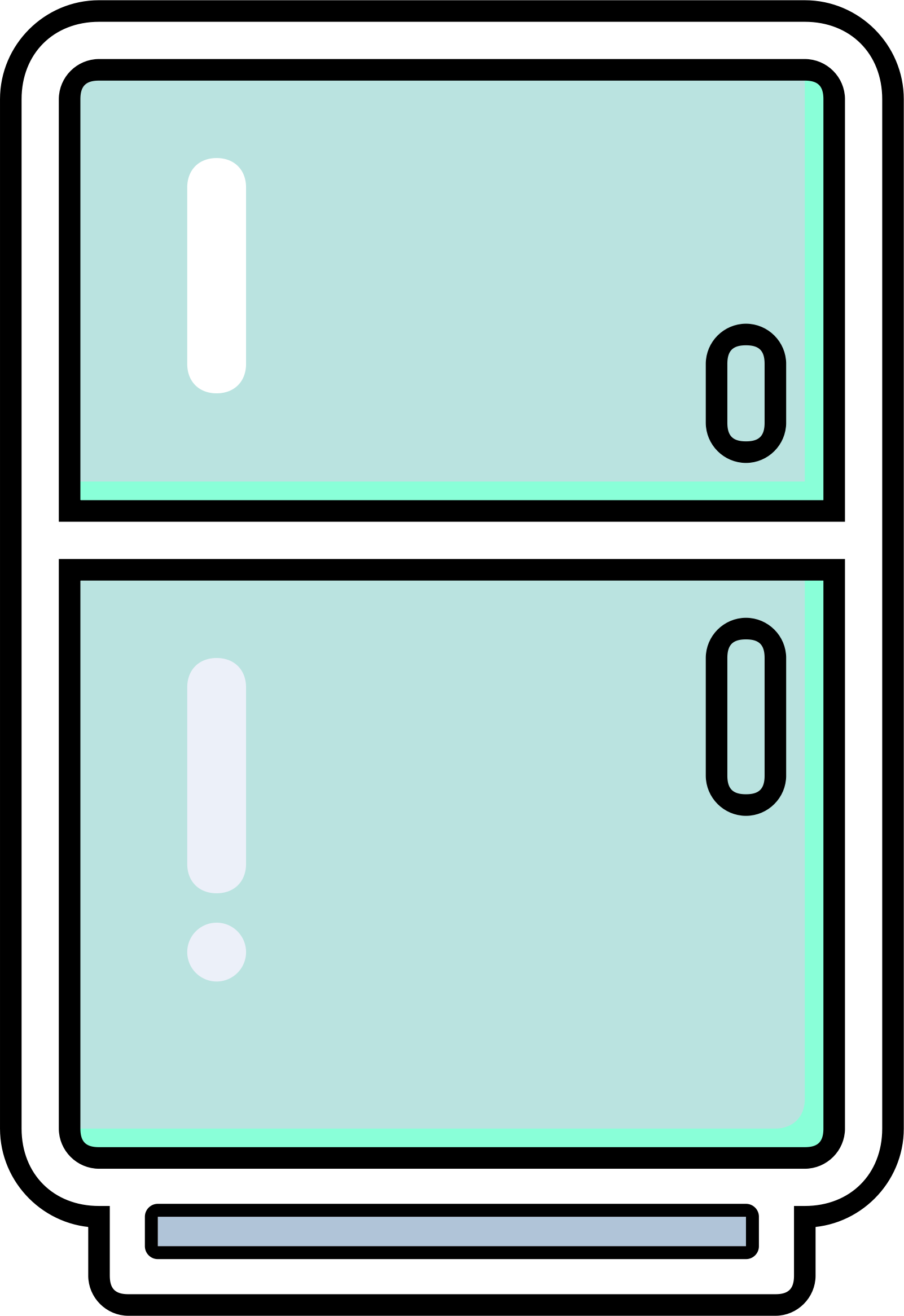Big Image - Refrigerator Clipart Png (1602x2332)
