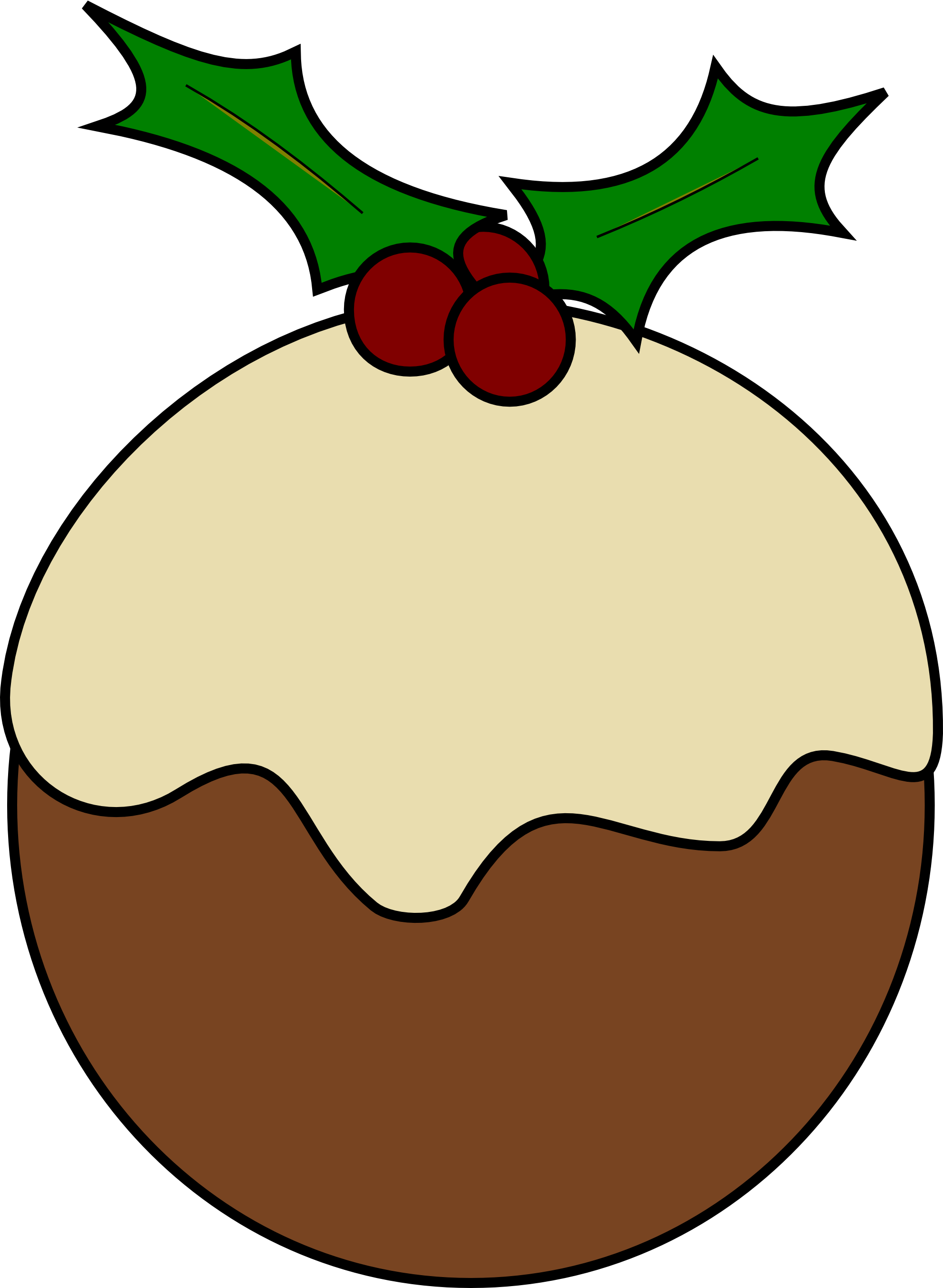 Christmas Book Clipart - Clip Art Christmas Pudding (1979x2702)