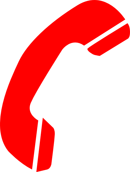 Red Telephone Clipart Clipart Kid - Phone Hang Up Button (450x596)