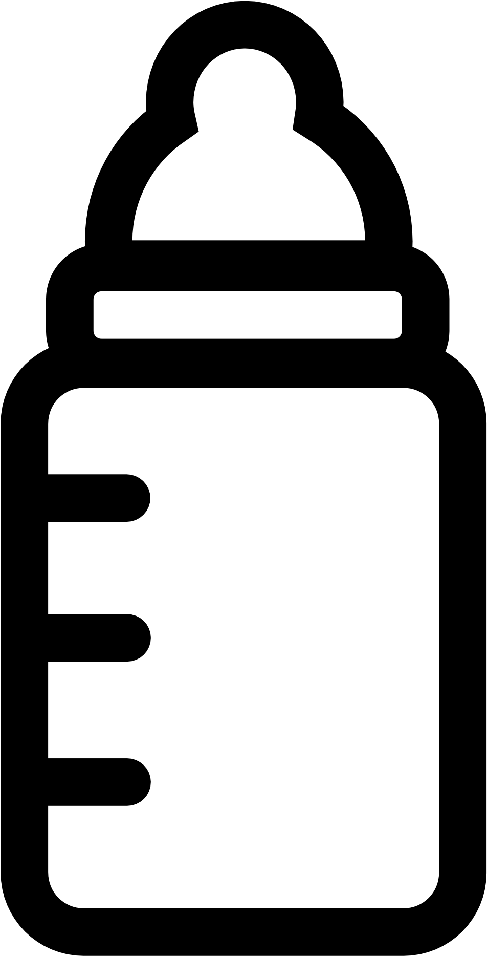 Baby Rattle Baby Bottle Clipart Black And White Free - Draw A Baby Bottle (1979x1979)