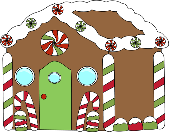 Gingerbread Clip Art Free - Ginger Bread House Clip Art (640x480)