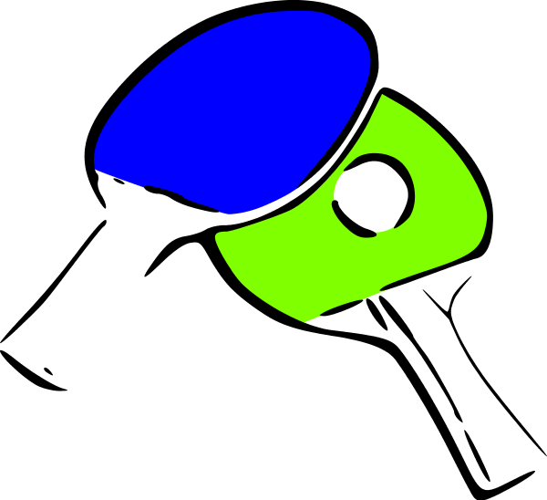 Table Tennis Clipart - Pala De Tenis De Mesa Png Dibujo (600x548)