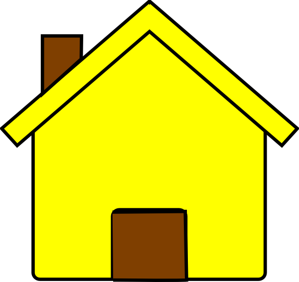Yellow House Clipart (600x567)