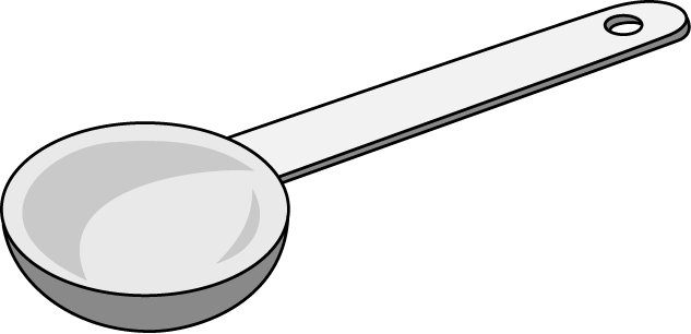 Spoon Clip Art - Teaspoon Clipart (633x306)