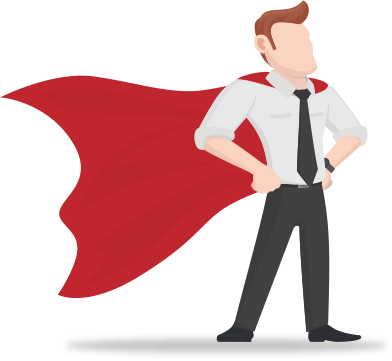 Why Choose Lucideus - Guy With A Cape (392x361)