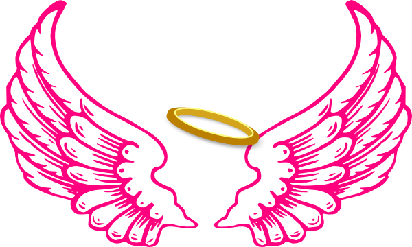 Angel Crown Clipart - Angel Wings And Halo (600x360)