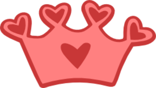 Heart Crown Clipart - Heart Crown Clip Art (600x341)