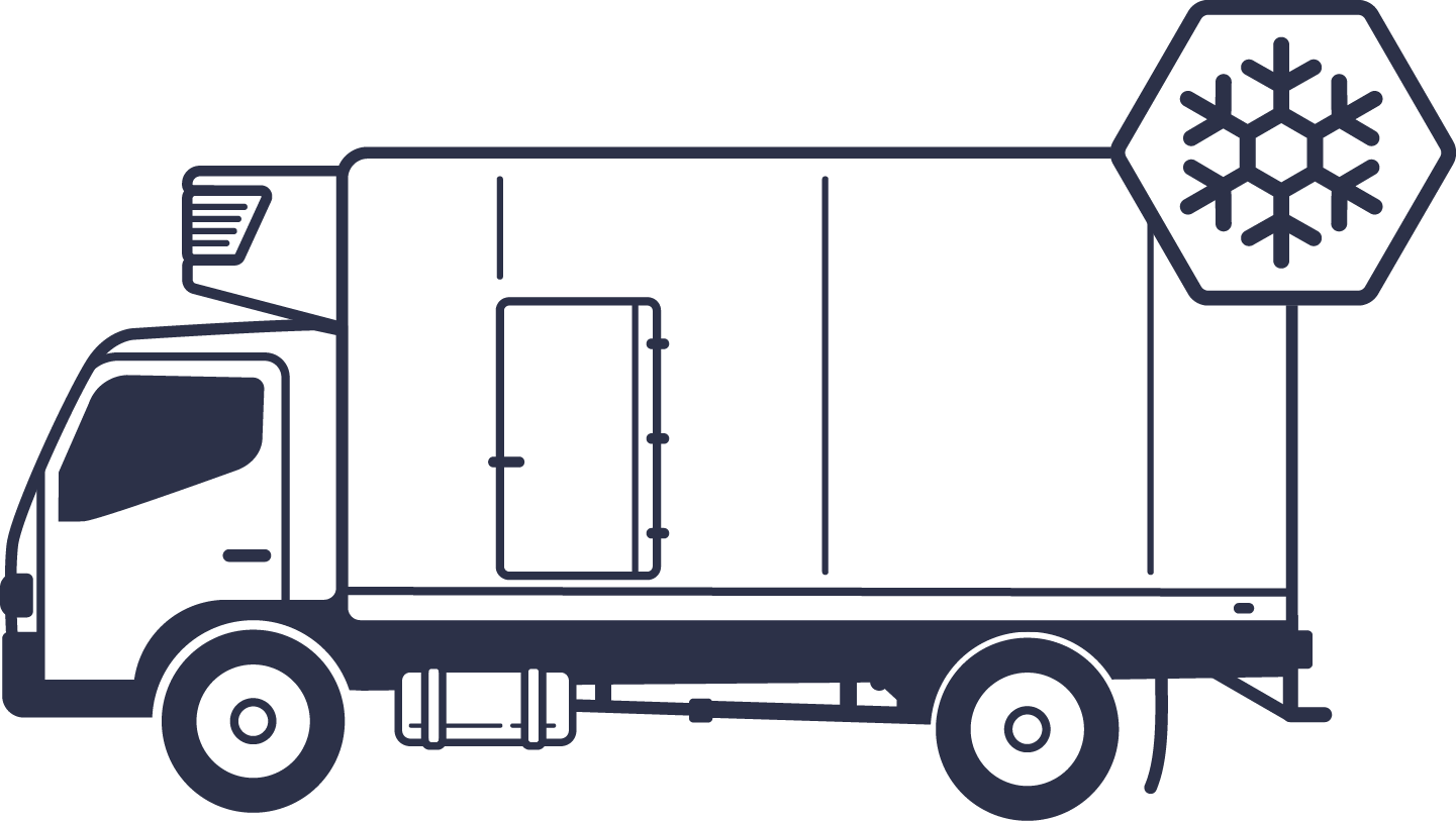 Reefer - Refrigerated Van Clip Art (1441x813)