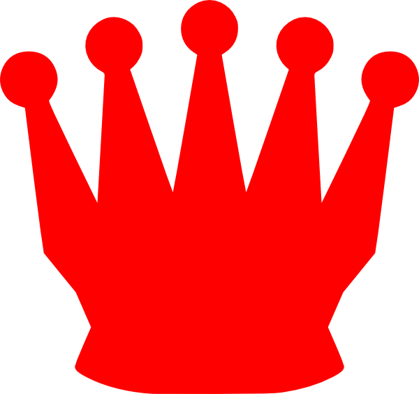 Red Crown Cliparts - Red Crown Clipart (600x564)