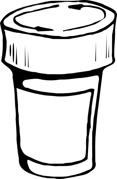 Totetude Pill Bottle Medicine Clip Art - Medicine Bottle Clip Art (390x596)
