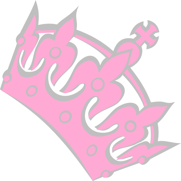 Pink Tiara Clip Art - Princess Baby Shower Clip Art (600x598)