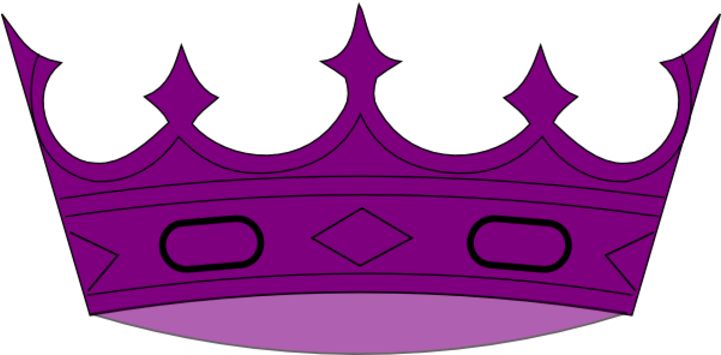 Purple Crown Clipart - Crown Clip Art Purple (720x370)