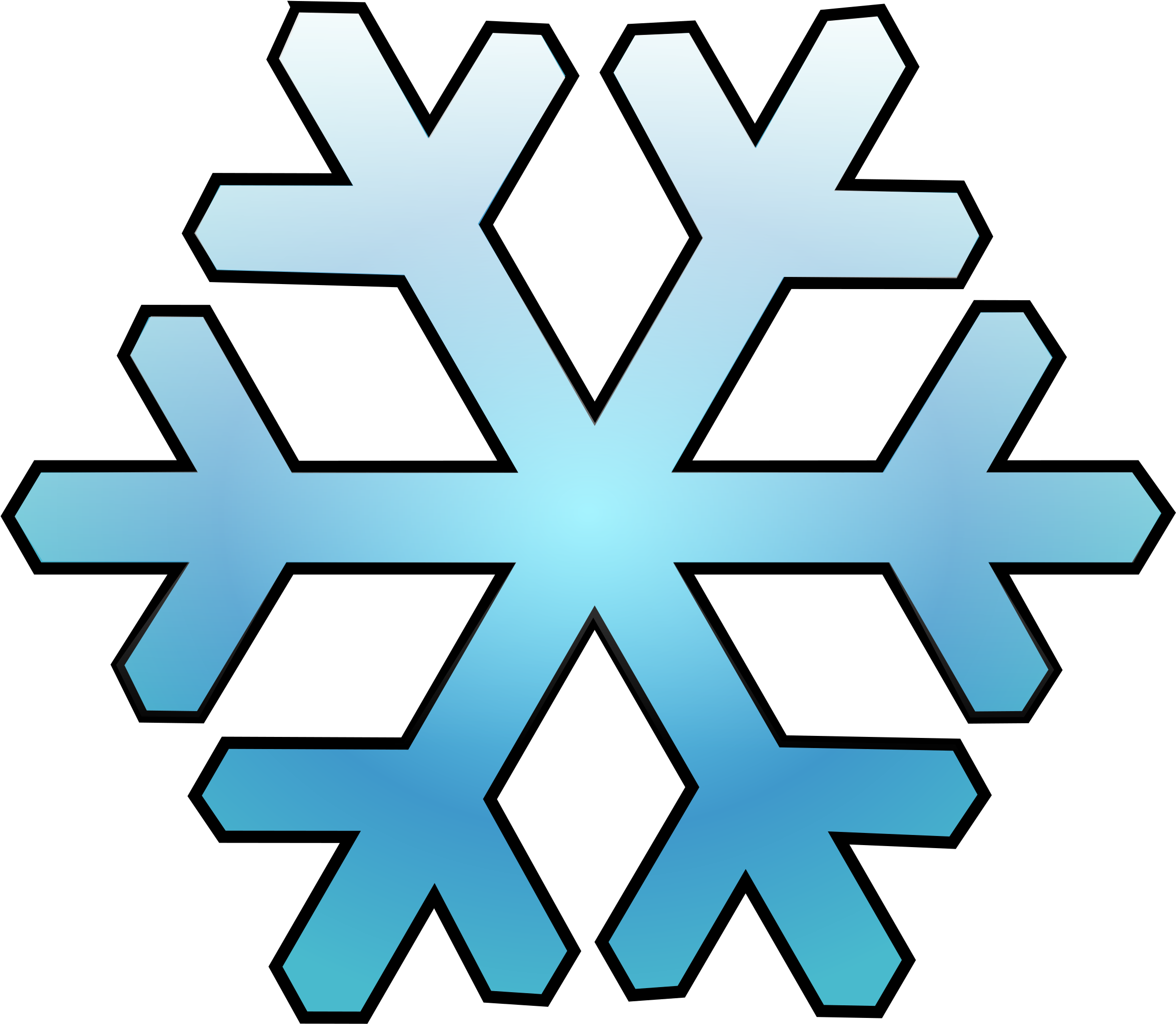 Big Image - Snowflake Clip Art (2400x2400)