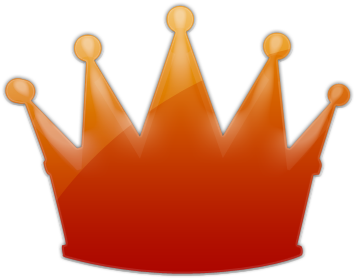 Red Crown Cliparts - Orange Crown Icon (420x420)
