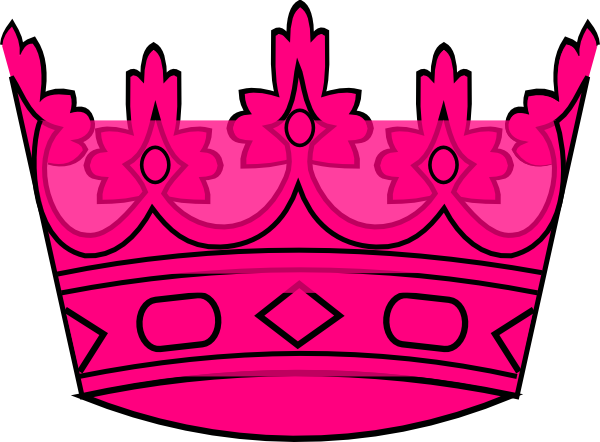 Pink Cartoon Crown - Crown Cartoon Pink (600x442)