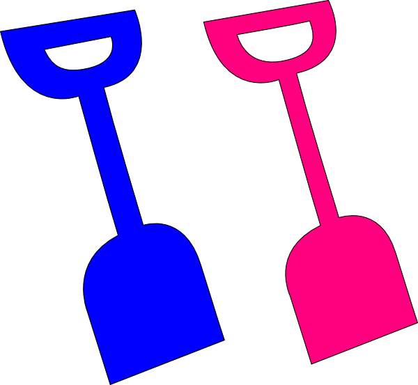 Shovel Clip Art At Vector Clip Art - Sand Shovel Clipart (600x553)