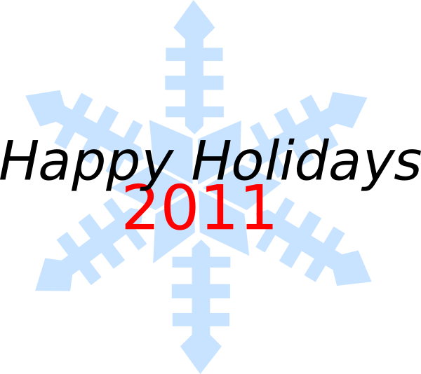 Happy Holidays Snowflake Clip Art - Happy New Year And It Partner (600x534)