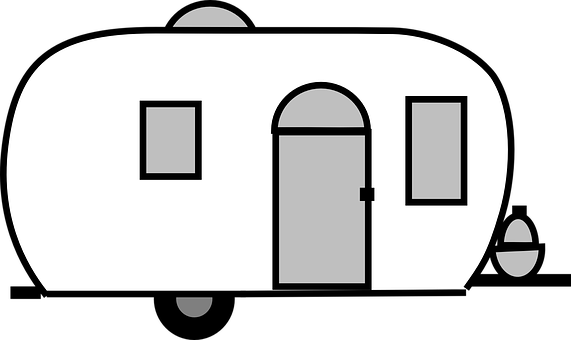 Globetrotter Caravan Mobile Home Holiday T - Airstream Clipart (571x340)