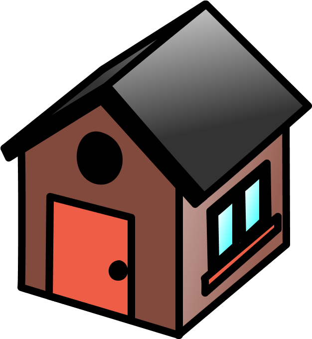 Building, House, Home, Homes - Small House Clipart (1000x1000)