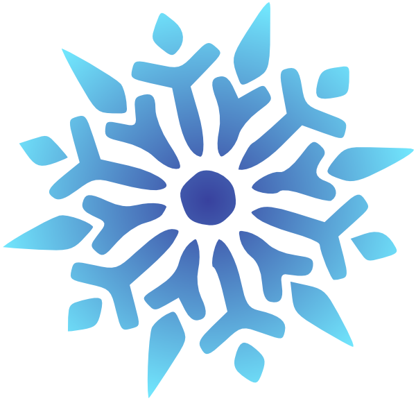 Snowflake Blue Clip Art - Snowflake Graphic Png (600x578)
