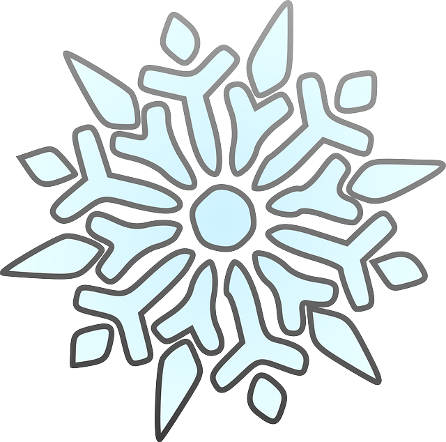 Drawing Black, Erik, Blue, Simple, Small, Outline, - Snowflake Clipart (726x720)