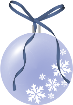 Christmas Blue Snowflake Ornament Clip Art - Christmas (333x500)