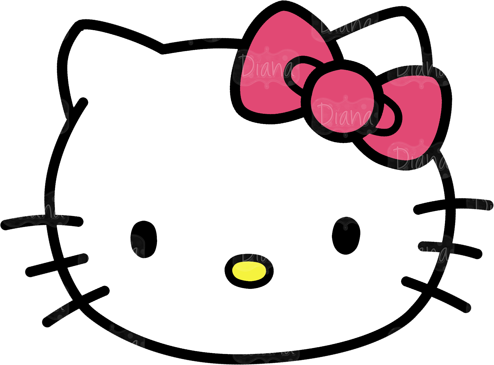 Hello Kitty Kitten Cat Clip Art - Hello Kitty Kitten Cat Clip Art (1887x1395)
