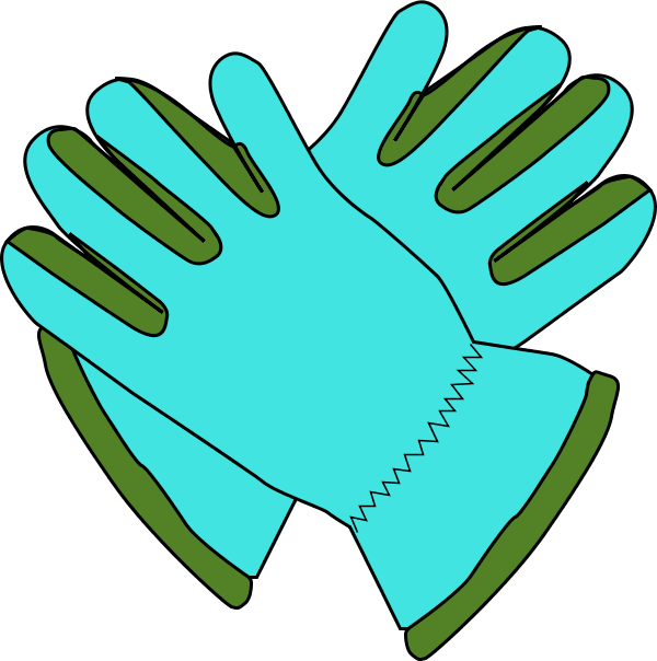 Gloves Snow Clipart - Gardening Gloves Clip Art (600x604)